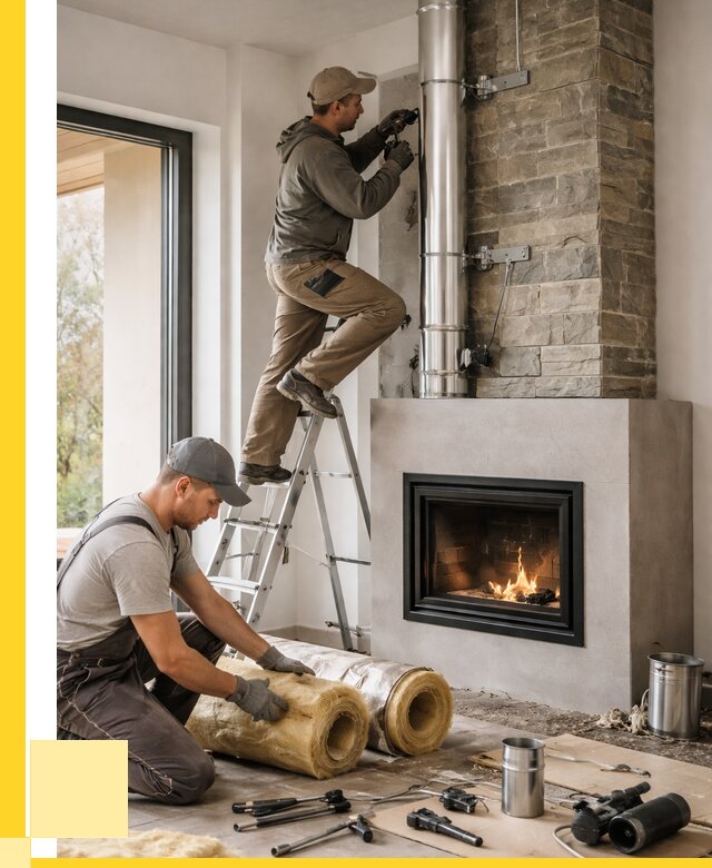 Монтаж дымоходов для каминов в Удомле от 15584 р. ЭриданДмл