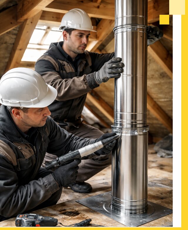 Монтаж дымоходов для каминов в Удомле с гарантией качества