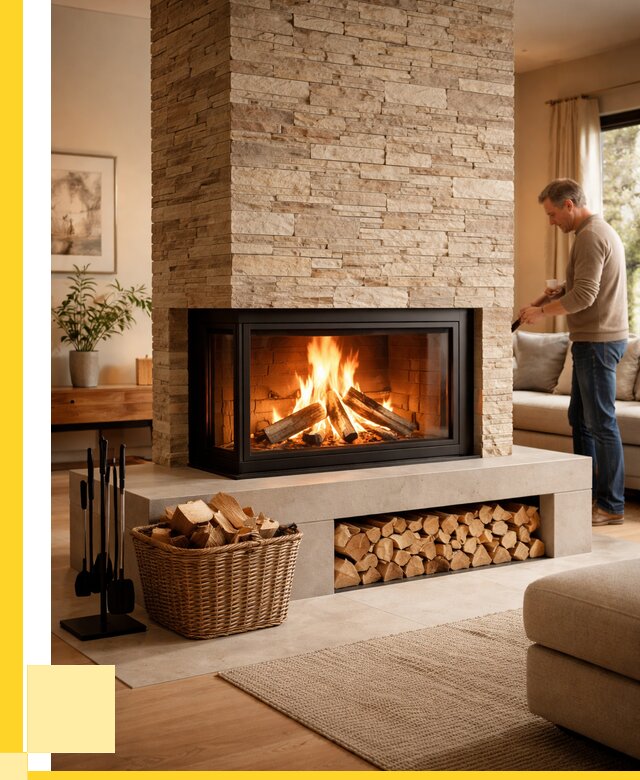 Дровяной камин под ключ в Удомле от 207780 р. | ЭриданДмл