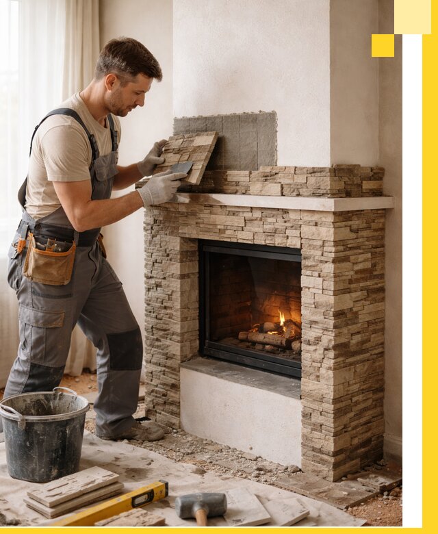 Изготовление и монтаж каминов для дома под ключ в Удомле