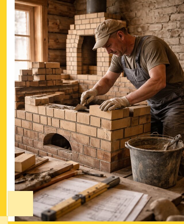 Кладка печей из кирпича в Удомле цены от 31167 р. - ЭриданДмл