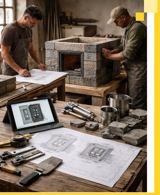 Разработка проектов печей с согласованием и монтажом в Удомле