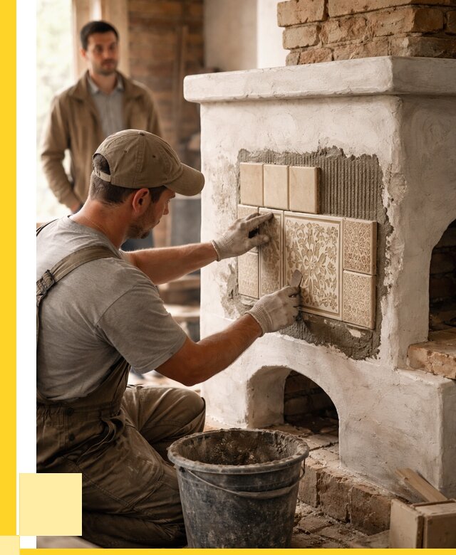 Отделка печей и банных печей в Удомле от 36362 р. | ЭриданДмл