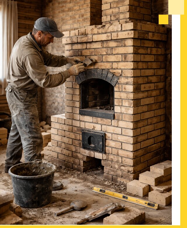 Кирпичные печи под ключ в Удомле: проектирование и кладка