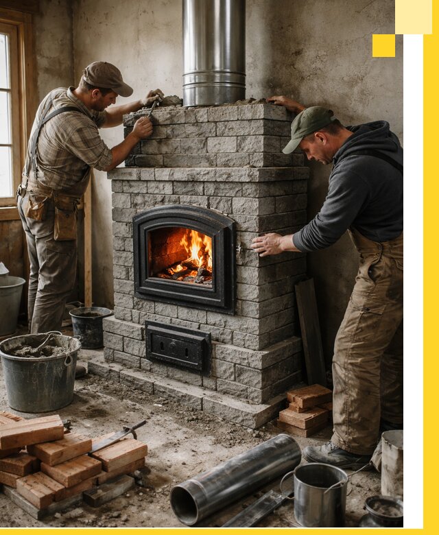 Производство, поставка и монтаж дровяных печей в Удомле