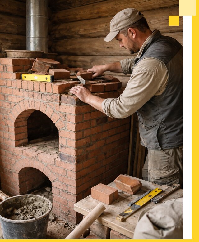 Изготовление и установка русских печей в Удомле под ключ