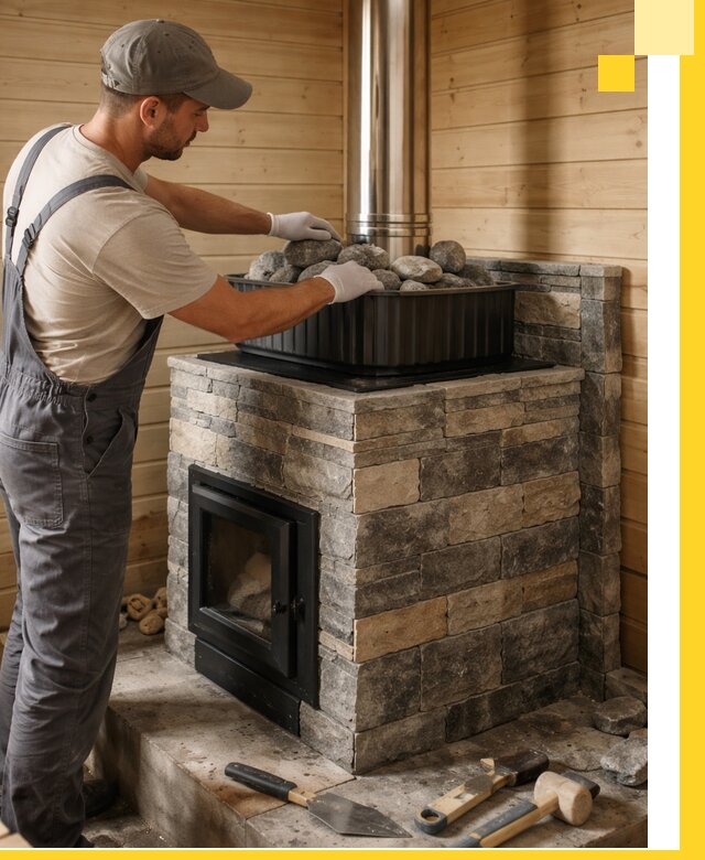 Печи для парной в Удомле, производство, монтаж и обслуживание