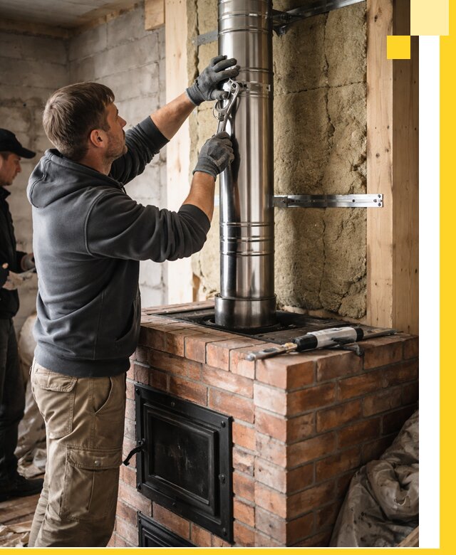 Изготовление и монтаж печей и дымоходов под ключ в Удомле