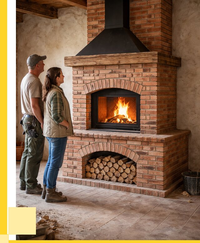 Печи камины из кирпича в Удомле от 124668 р. | ЭриданДмл