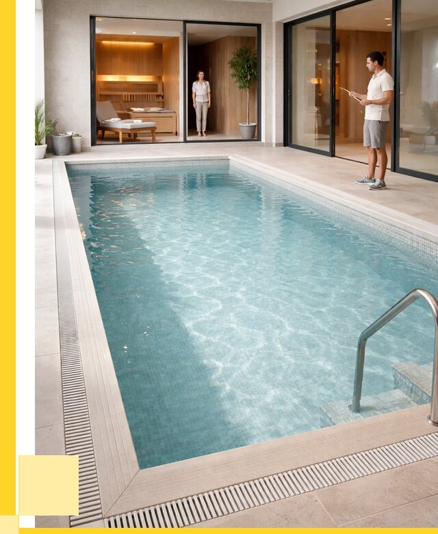 Отделка бассейна пленкой ПВХ в Удомле от 3636 р. - ЭриданДмл