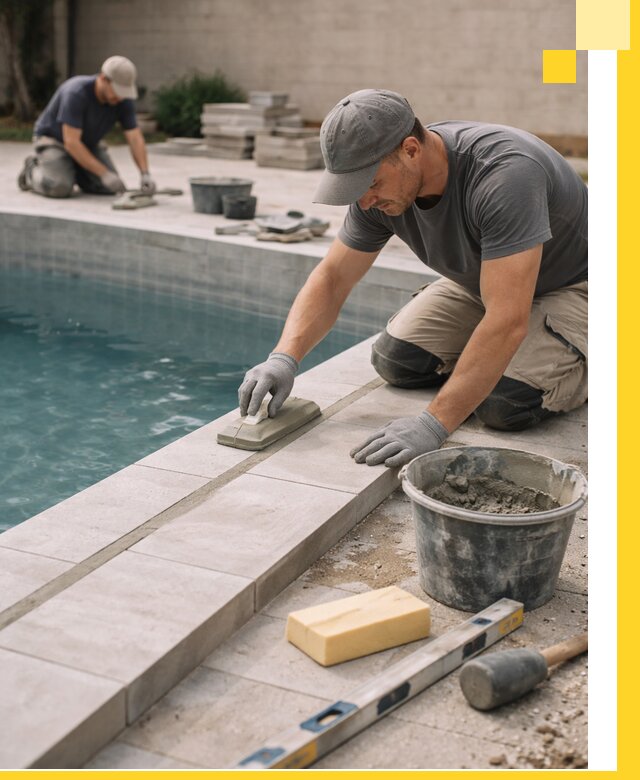 Отделка бассейнов в Удомле: декоративная отделка и гидроизоляция