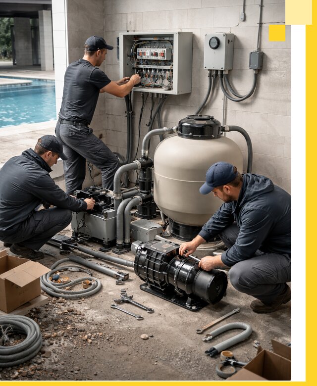 Профессиональный монтаж оборудования для бассейнов в Удомле