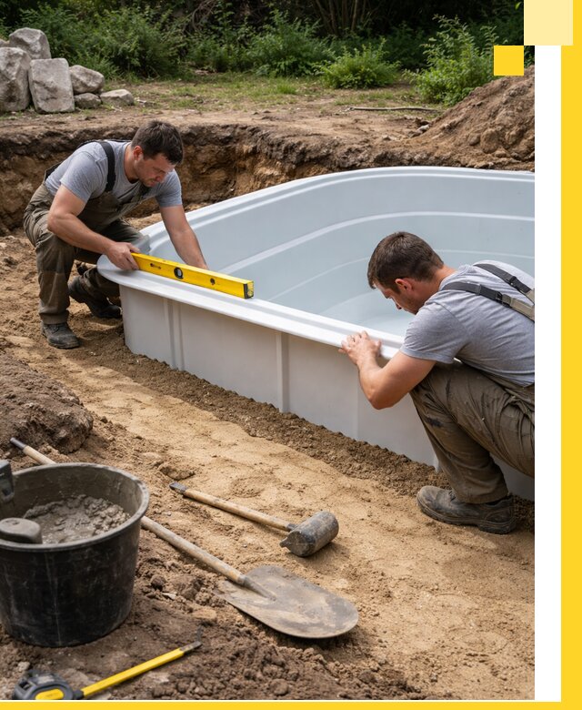 Производство и установка пластиковых бассейнов в Удомле под ключ