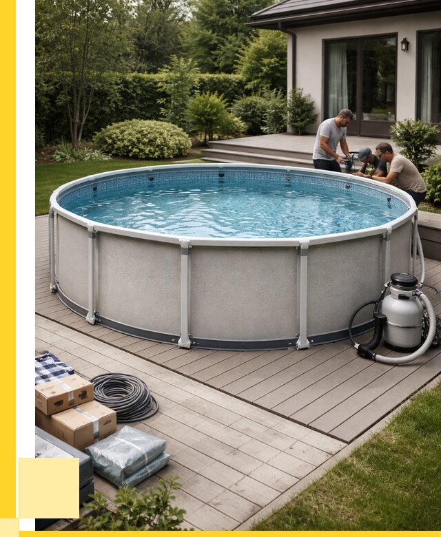 Купить каркасные бассейны в Удомле от 46751 р. | ЭриданДмл