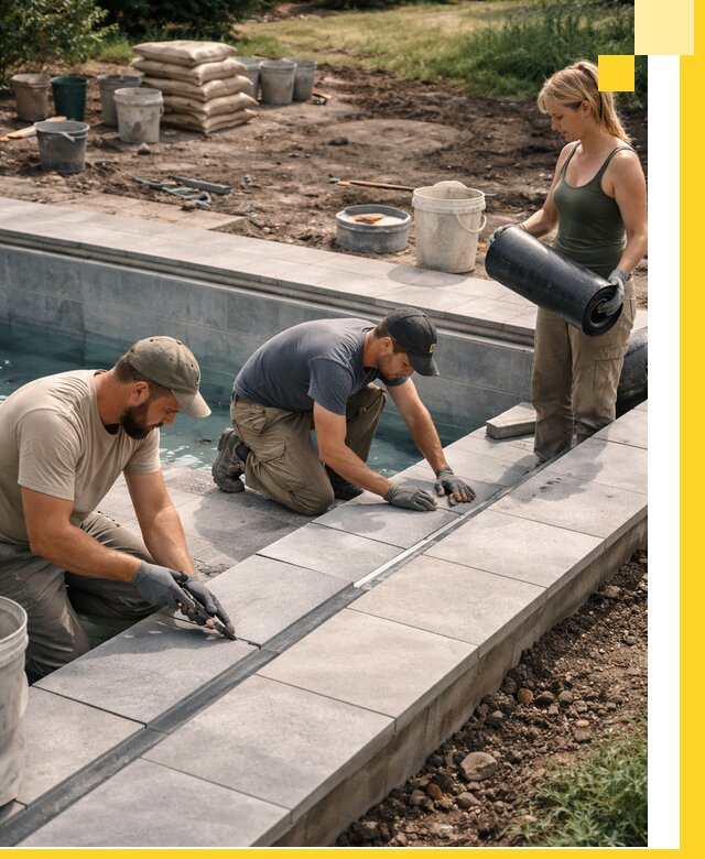 Строительство и монтаж уличных бассейнов под ключ в Удомле