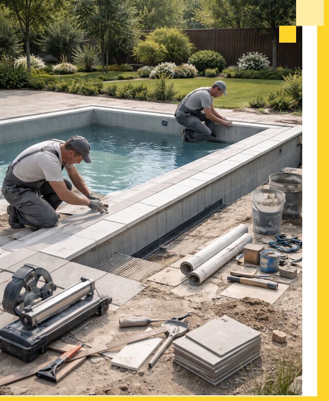 Строительство открытых бассейнов под ключ в Удомле профессионально