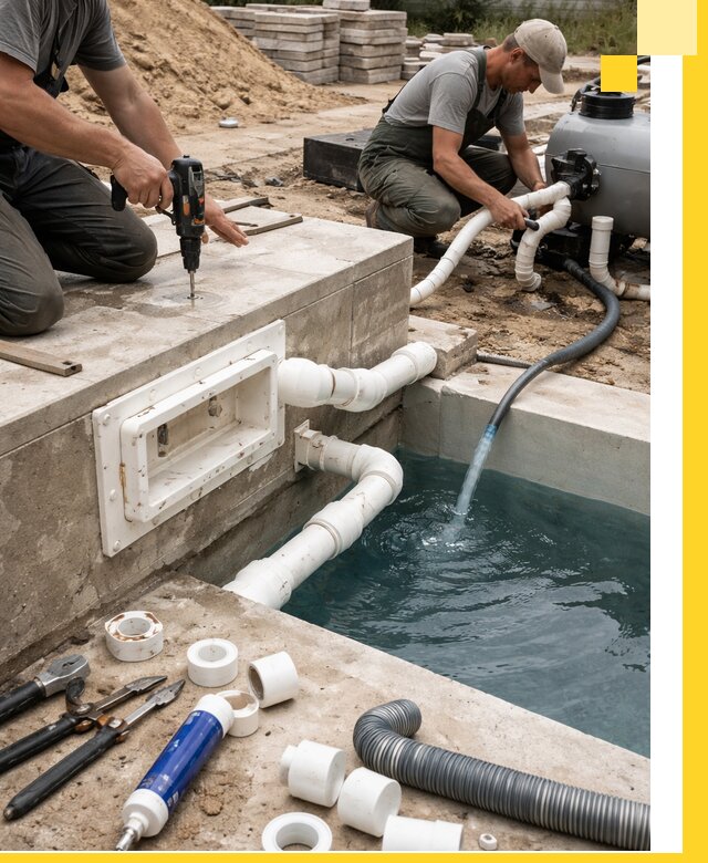 Строительство скиммерных бассейнов под ключ в Удомле