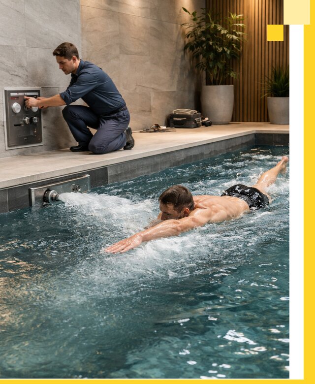 Проектирование и монтаж бассейнов с противотоком в Удомле