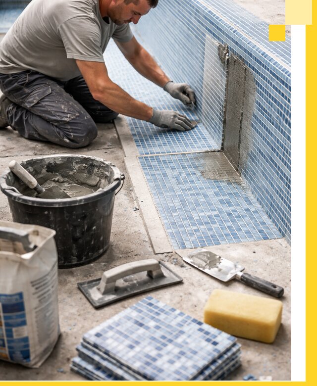 Укладка и ремонт мозаики для бассейнов под ключ в Удомле