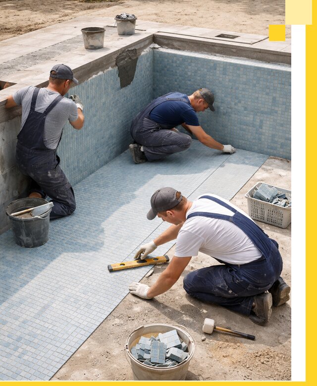 Укладка и установка плитки для бассейнов под ключ в Удомле