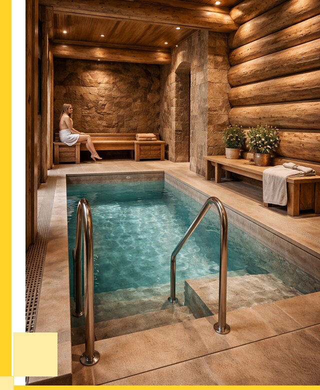 Аренда бани с бассейном в Удомле от 1558350 р. | ЭриданДмл