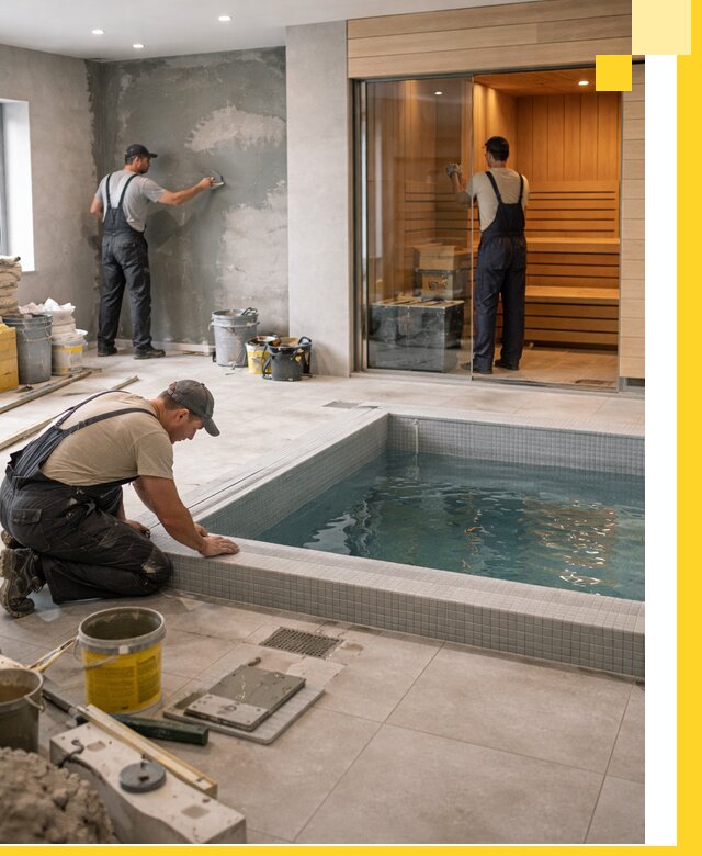 Проектирование и строительство сауны с бассейном в Удомле