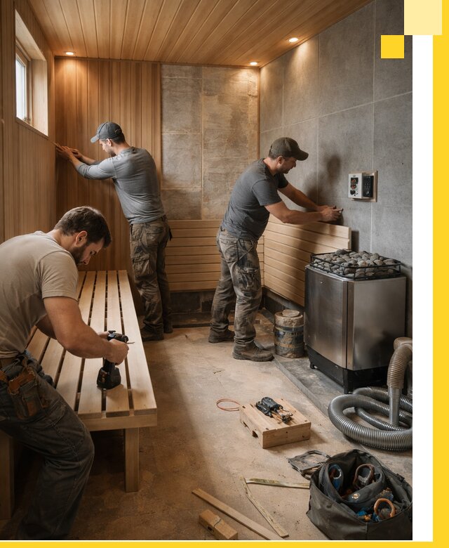 Сауны под ключ в Удомле, проектирование, строительство, отделка