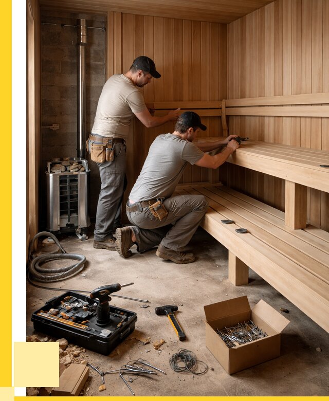 Монтаж саун под ключ в Удомле от 124668 р. | ЭриданДмл