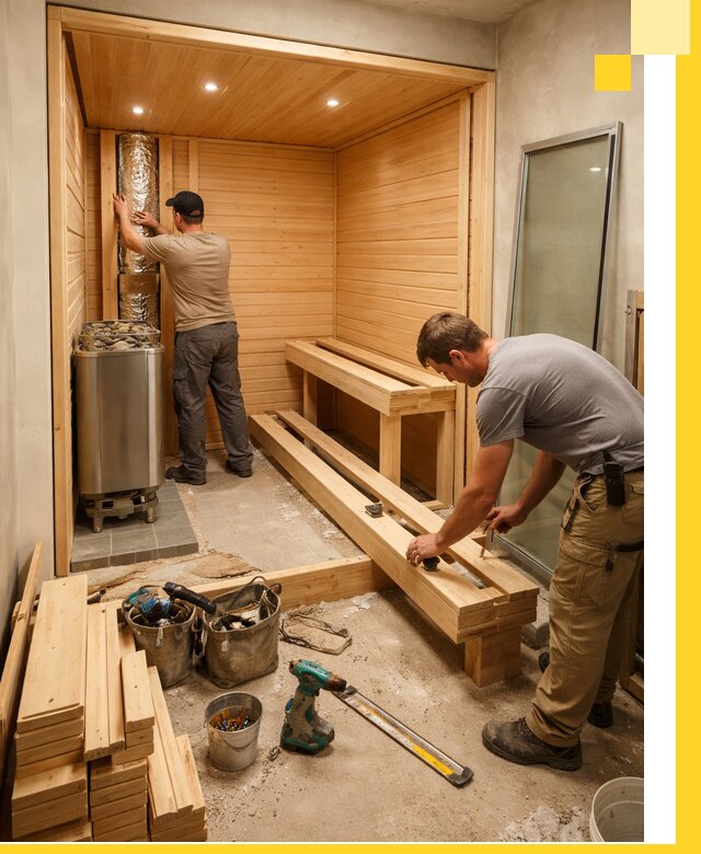 Проектирование и установка домашних саун под ключ в Удомле