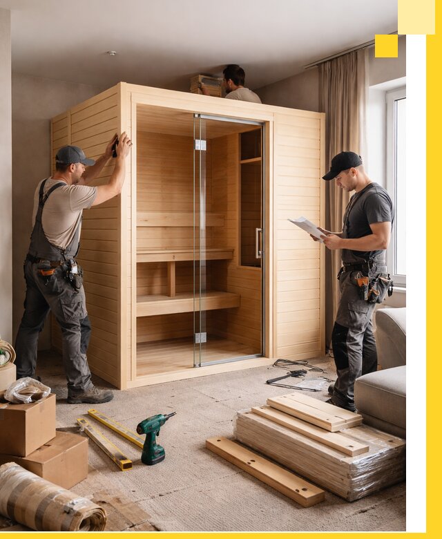 Установка и благоустройство саун в квартире в Удомле