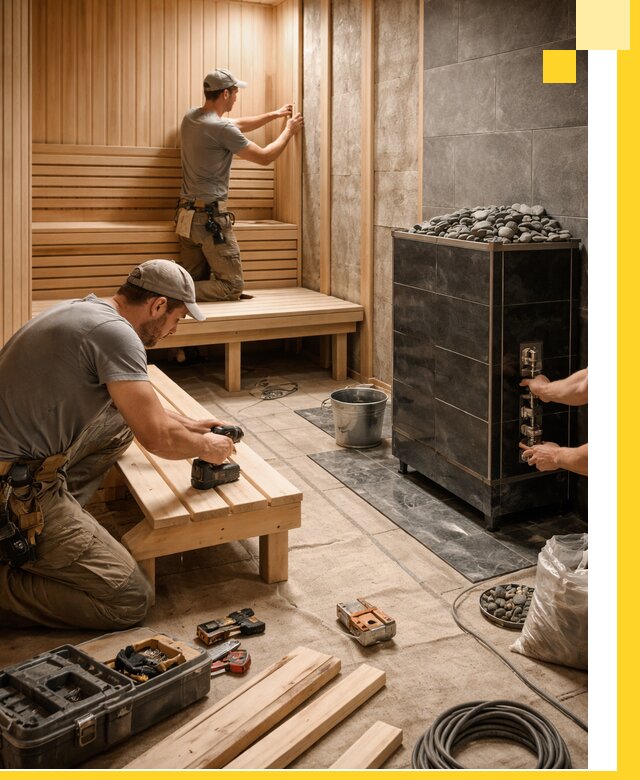 Дизайн и строительство интерьерных саун под ключ в Удомле