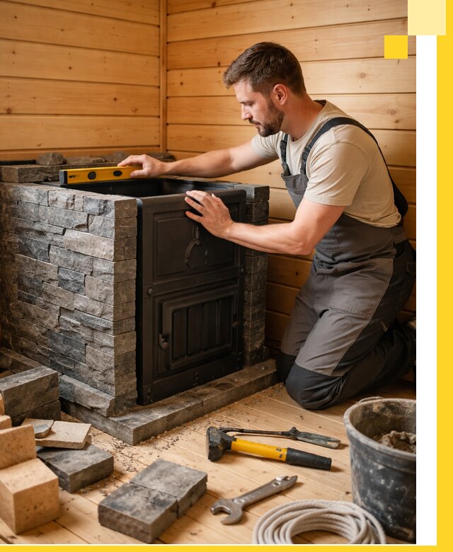 Производство и установка печей для саун под ключ в Удомле