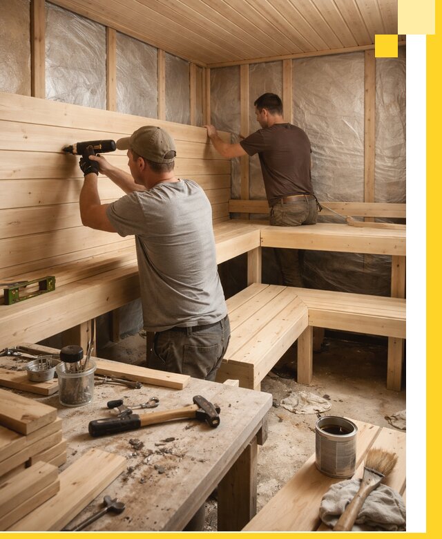 Профессиональная отделка бань и саун под ключ в Удомле