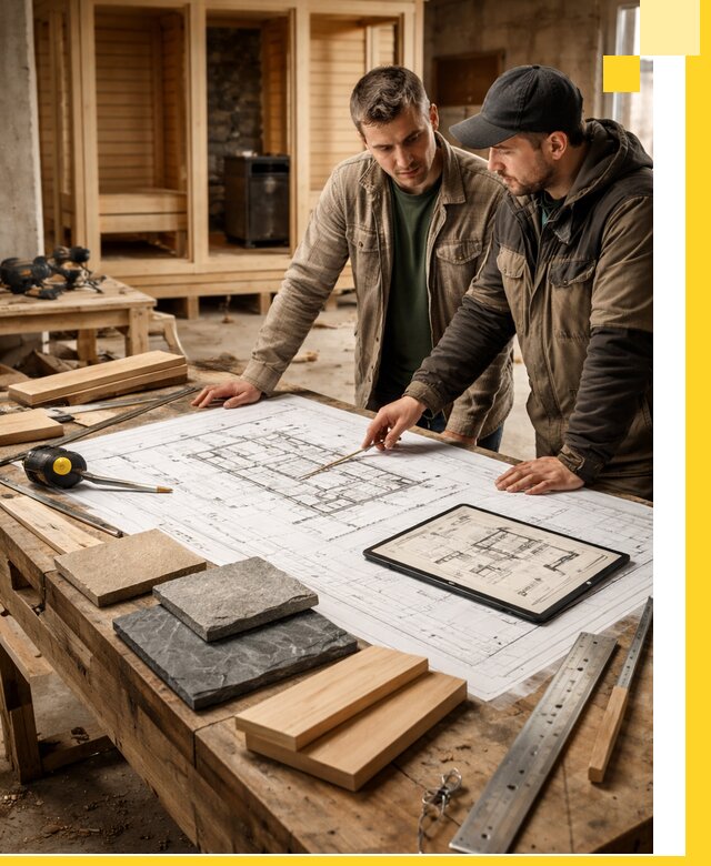 Проекты бань под ключ и планы строительства в Удомле