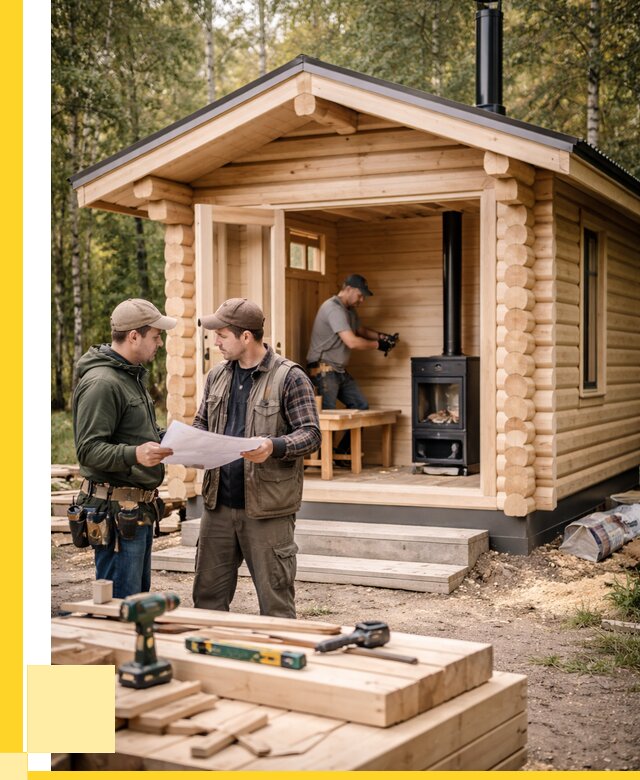 Монтаж бань под ключ в Удомле — от 207780 р. | ЭриданДмл