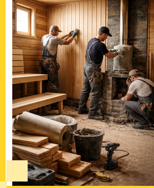 Ремонт бань под ключ в Удомле от 46751 р. | ЭриданДмл