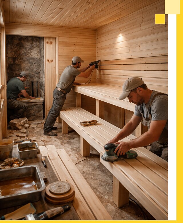 Профессиональная отделка бань в Удомле под ключ, с гарантией