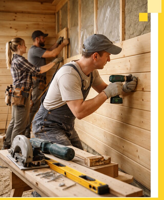 Обшивка бань под ключ в Удомле: отделка стен и потолков