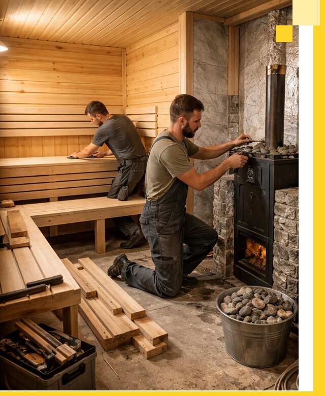 Дизайн и строительство интерьеров бань под ключ в Удомле