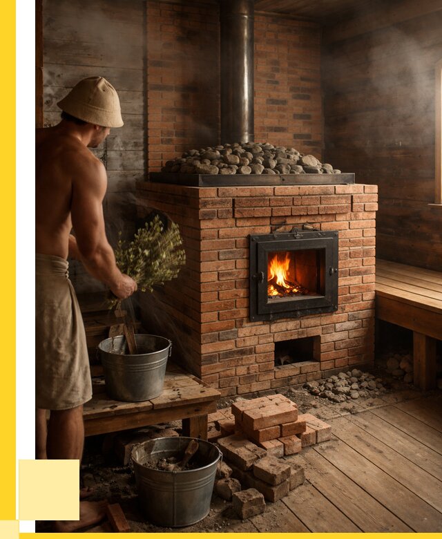 Кирпичные банные печи в Удомле от 93501 р. | ЭриданДмл