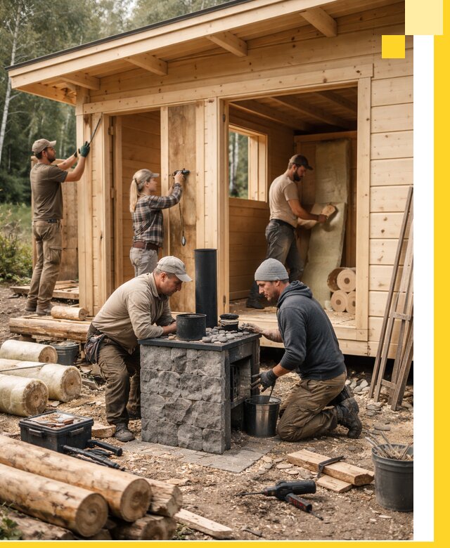 Купить баню под ключ в Удомле строительство монтаж отделка