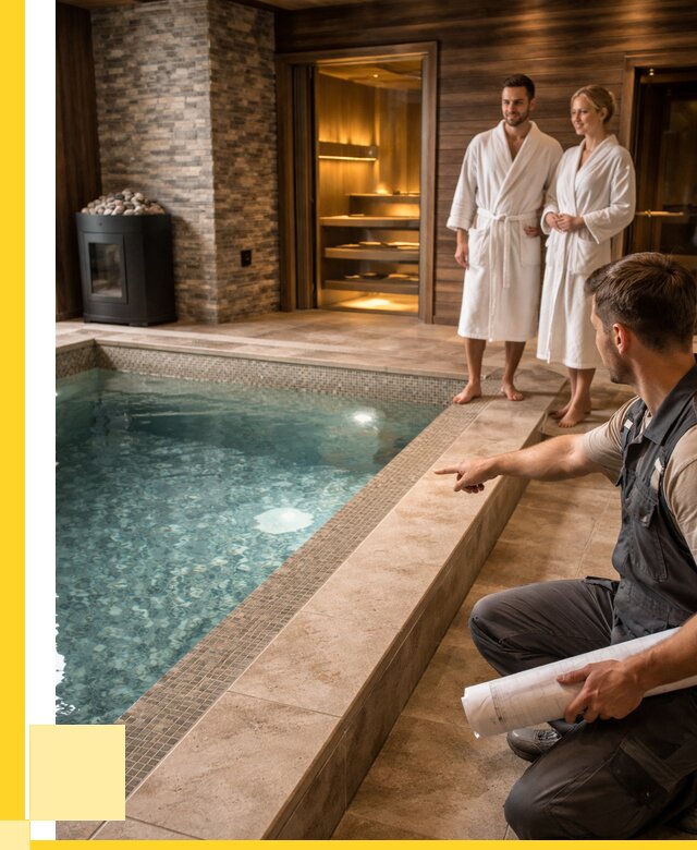 Проект бани с бассейном под ключ в Удомле от 67529 р. | ЭриданДмл