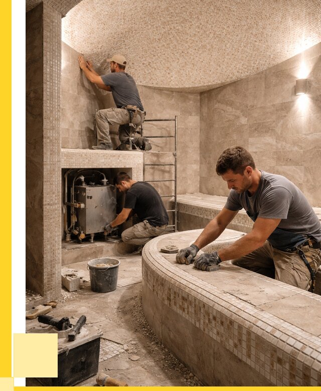 Монтаж хамамов под ключ в Удомле от 259725 р. ЭриданДмл