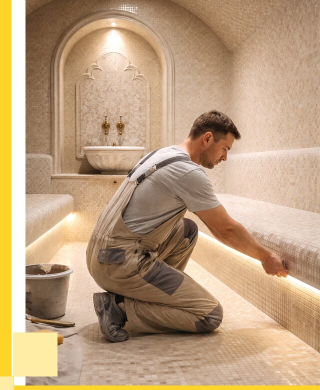 Отделка хамамов под ключ в Удомле от 5714 р. | ЭриданДмл