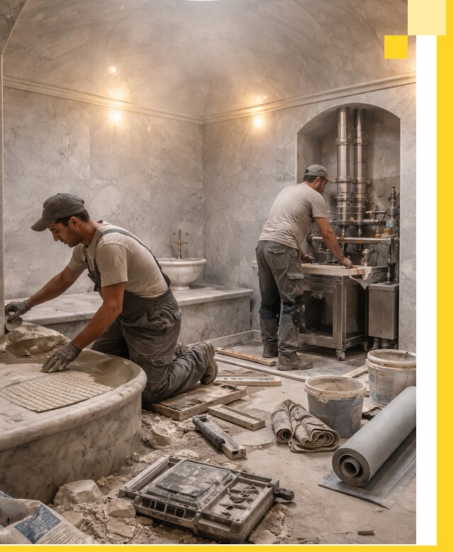 Строительство турецких бань хаммам под ключ в Удомле